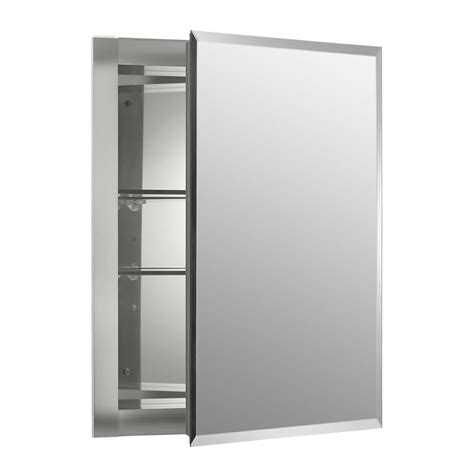 brushed stainless steel medicine cabinets|recessed medicine cabinets at lowe's.